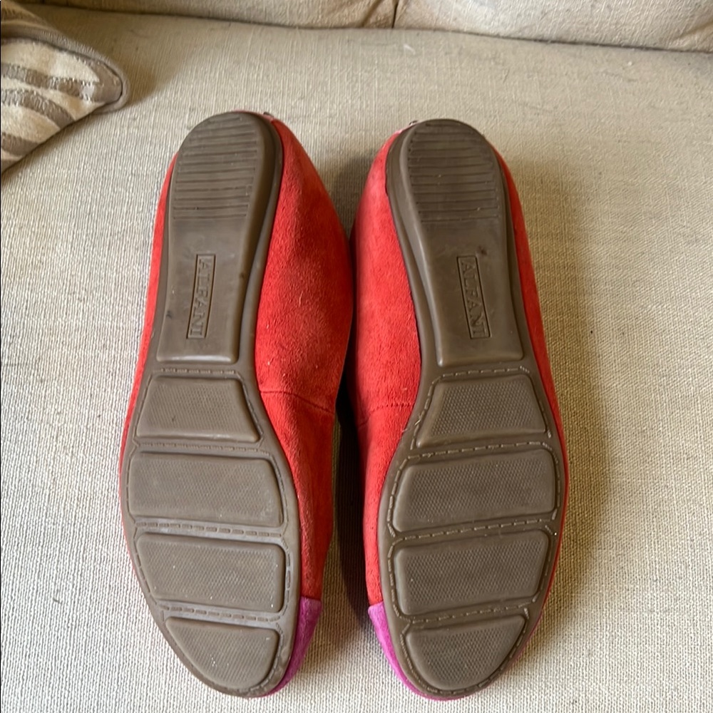 Alfani Women's Vibrant Red and Pink Loafers - Picture 6 of 6
